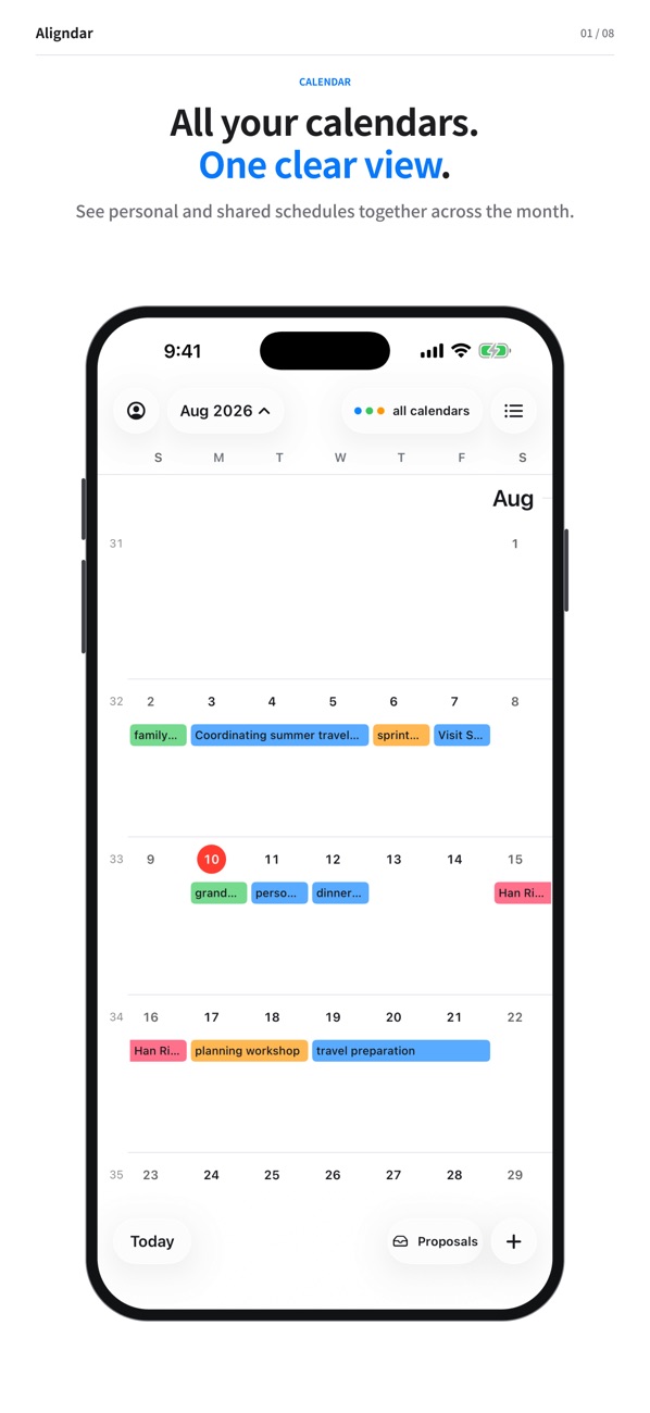 Aligndar calendars